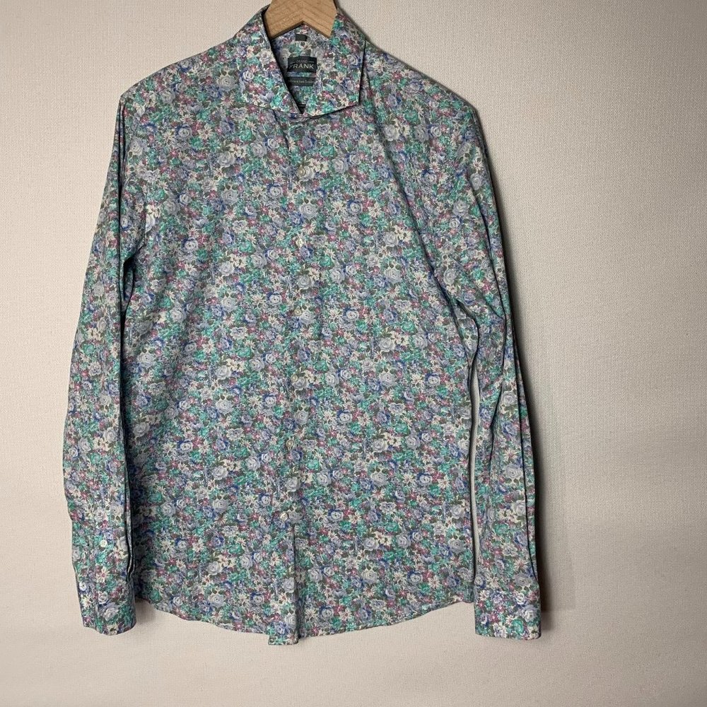 Grand Frank Men's Long Sleeve Floral Button Up Large US 41 EU
